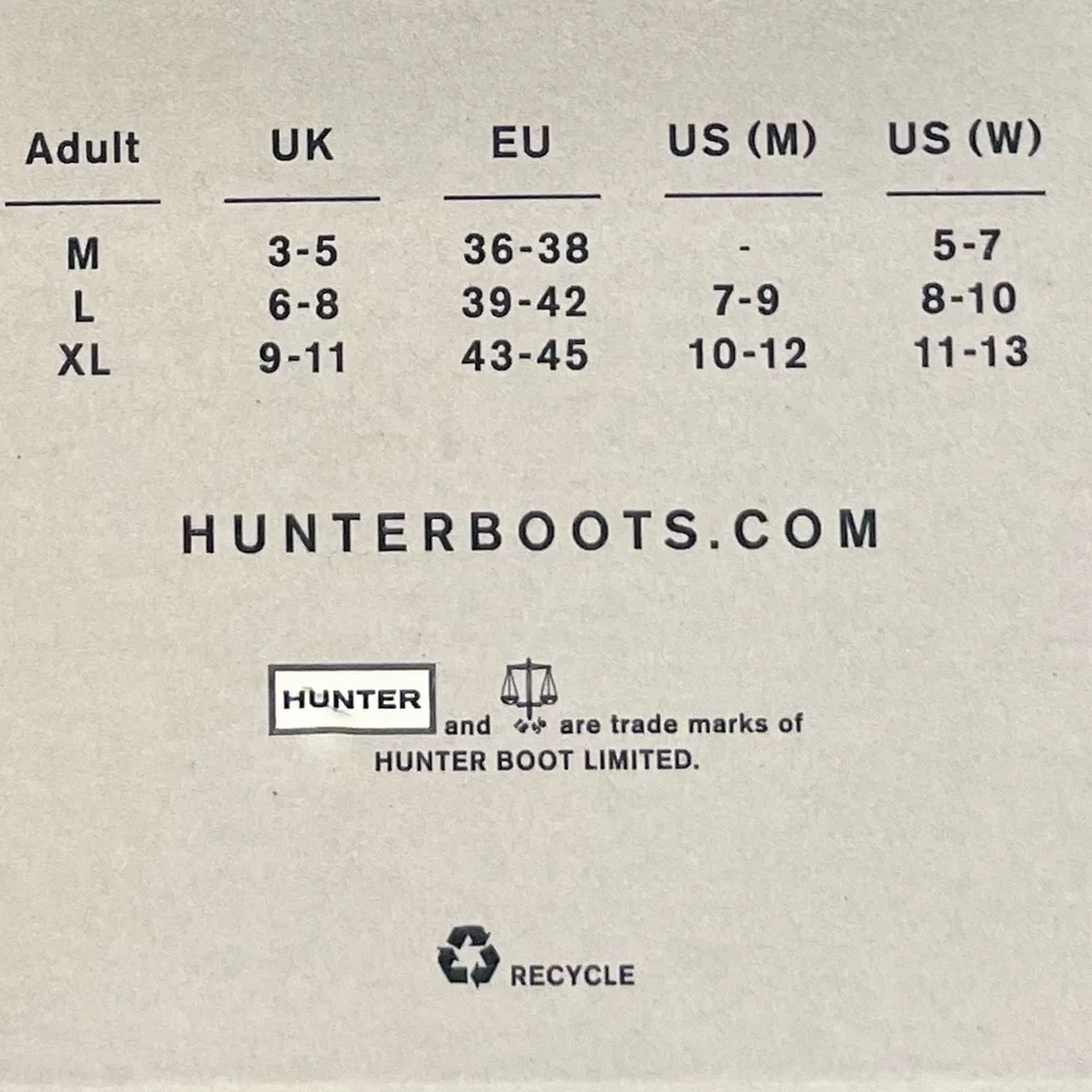 NWT Hunter Original Tall Boot Fleece Socks - Picture 5 of 5